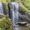 Temple with altar at Beji Giriya waterfall in Badung, Bali