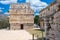 Temple at the ancient mayan city of Chichen Itza in Mexico