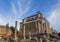 Temple Antonius Faustina Roman Forum Rome Italy