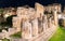 The Temple of Apollo, an ancient Greek monument in Syracuse, Sicily, Italy