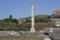 Temple of Artemis one of the seven wonder of the ancient world - Selcuk, Turkey . Storks nest in an old colony in the middle of a