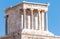 Temple of Athena Nika standing on a platform perched atop the steep southwest edge of Acropolis in Athens, Greece