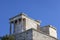 Temple of Athena Nike at Propylaia, monumental ceremonial gateway to the Acropolis of Athens, Greece. It is an ancient citadel