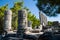 Temple of Athena ruins in Priene, Turkey
