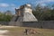 The temple of the bearded man in chichen itza mexico