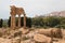 Temple of Castor and Pollux. Valle dei Templi - temples Valley, Agrigento, Italy.