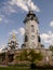 Temple, Church of St. Eugene, Buki, Ukraine. Temple complex with landscape park in Buki village