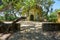 Temple of the Columns in the Park of Pena. Sintra. Portugal