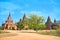 The temple complex in Bagan, Myanmar