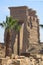 Temple complex in Egypt, stone ruins, desert landscape