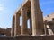 Temple complex in Egypt, stone ruins, desert landscape