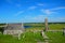 Temple of Connor and the Mccarthy Tower, Clonmacnoise, Ireland