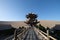 Temple at Crescent Lake at Dunhuang,Gansu, China