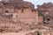 The Temple of Dushares - Temple of god Nabataean in Petra. Near Wadi Musa city in Jordan