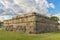 Temple of the Feathered Serpent in Xochicalco. Mexico.