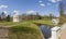 Temple of friendship in Pavlovsky park in summer day