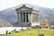 The Temple of Garni is Greco-Roman colonnaded building near Yerevan , Armenia