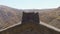 Temple of Garni rising over beautiful Armenian mountains, historic architecture