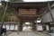 Temple gate of Kongo Sanmai-in temple in Koya