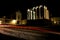 The Temple of the Goddess Diana in Evora town at night