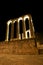 The Temple of the Goddess Diana in Evora town at night