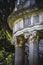 Temple, Greek-style columns, Corinthian capitals in a park