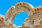 Temple of hadrian ruins in Ephesus, Turkey