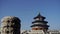 Temple of Heaven in Beijing.China\'s royal ancient architecture.stone pillars.