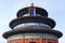 The Temple of Heaven closeup view with a clear blue sky background in Beijing, China