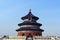 The Temple of Heaven front view with a clear blue sky background in Beijing, China