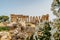 The Temple of Hera at Selinunte Archaeological Park,Sicily,Italy.Ruins of residential and commercial buildings in ancient Greek