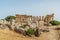 The Temple of Hera at Selinunte Archaeological Park,Sicily,Italy.Ruins of residential and commercial buildings in ancient Greek