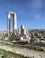 Temple of Hercules, Roman Corinthian columns at Citadel Hill, Amman, Jordan