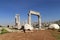 Temple of Hercules, Roman Corinthian columns at Citadel Hill, Amman, Jordan