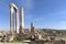 Temple of Hercules, Roman Corinthian columns at Citadel Hill, Amman, Jordan