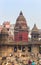 Temple at the historic cremation ghat Manikarnika in Varanasi