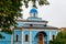 Temple in honor of the Vladimir Icon of the Mother of God of Optina Monastery. Optina Pustyn literally Opta`s hermitage