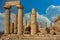 Temple of Juno Roman ruins at Agrigento Sicily