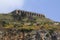 Temple of Jupiter sits on a promontory high above Terracina, Lazio, Italy.