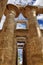 The Temple of Karnak. Columns at the Great Hypostyle, Luxor, Egypt