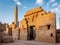 Temple of Karnak known as Karnak in Luxor with the Great Obelisk and ancient hieroglyphics on the stone walls