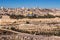 Temple Mount holy city Jerusalem view from the Oelberg on Old To