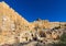 Temple Mount south wall with Al-Aqsa Mosque and archeological excavation site in Jerusalem Old City in Israel