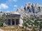 Temple in mountains