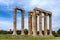 The Temple of Olympian Zeus, also known as the Olympieion or Columns of the Olympian Zeus, is a former colossal temple at the cent