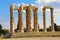 The Temple of Olympian Zeus or the Olympieion is a monument of Greece and a former colossal temple in the centre of the Greek