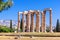 Temple of Olympian Zeus in summer, Athens, Greece