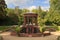 Temple in the park of Bad Homburg in summer