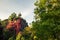 Temple in the park Buttes Chaumont, Paris, France