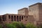 The Temple of Philae. Ancient Egyptian religious buildings and hieroglyphs. Aswan, Egypt